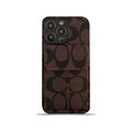 Classic iPhone Case With Wallet Dark Brown-HP240513