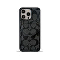 Classic iPhone Case With Card Holder And Strap Light Black -SJ240513