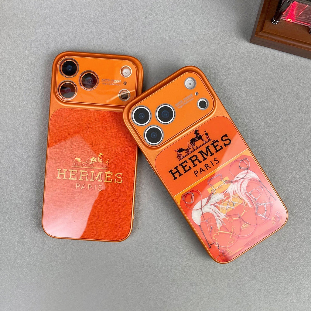 H Luxury Orange Series iPhone Case