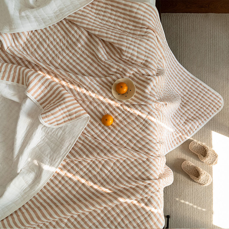 Cotton Striped Quilt