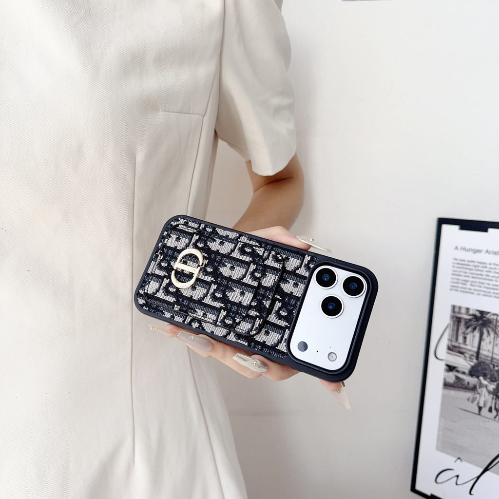 Fabric DR Card Holder for iPhone Case