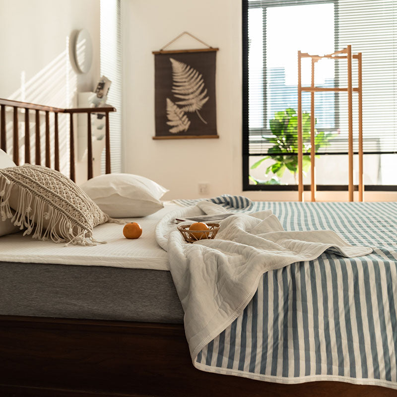 Cotton Striped Quilt