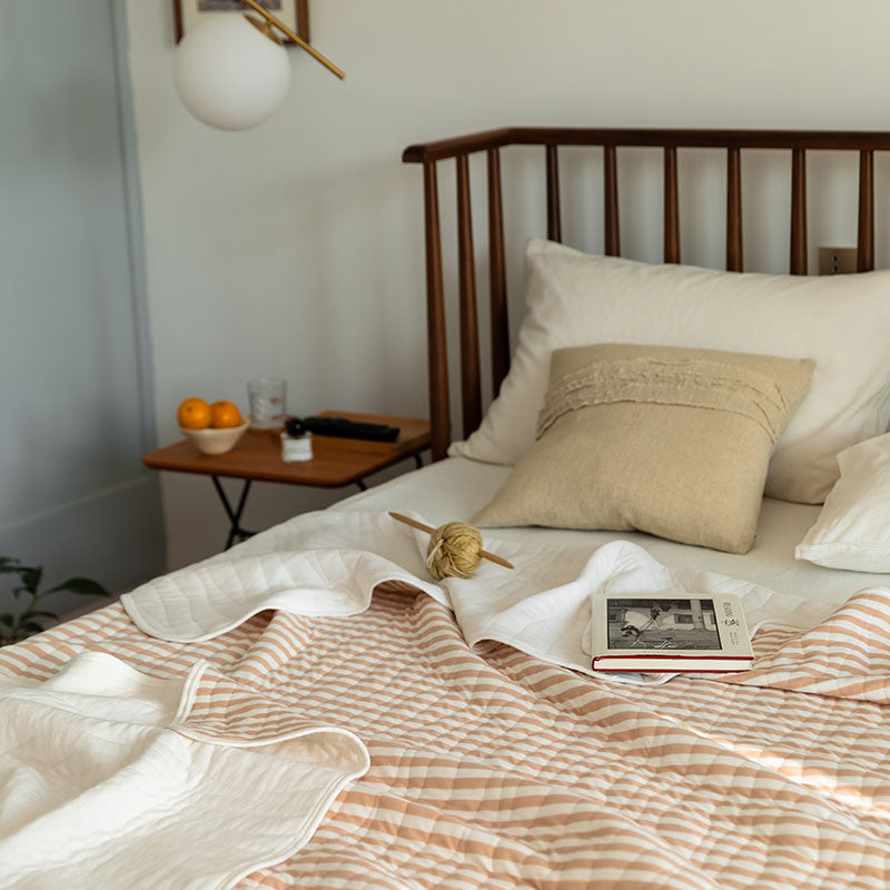 Cotton Striped Quilt