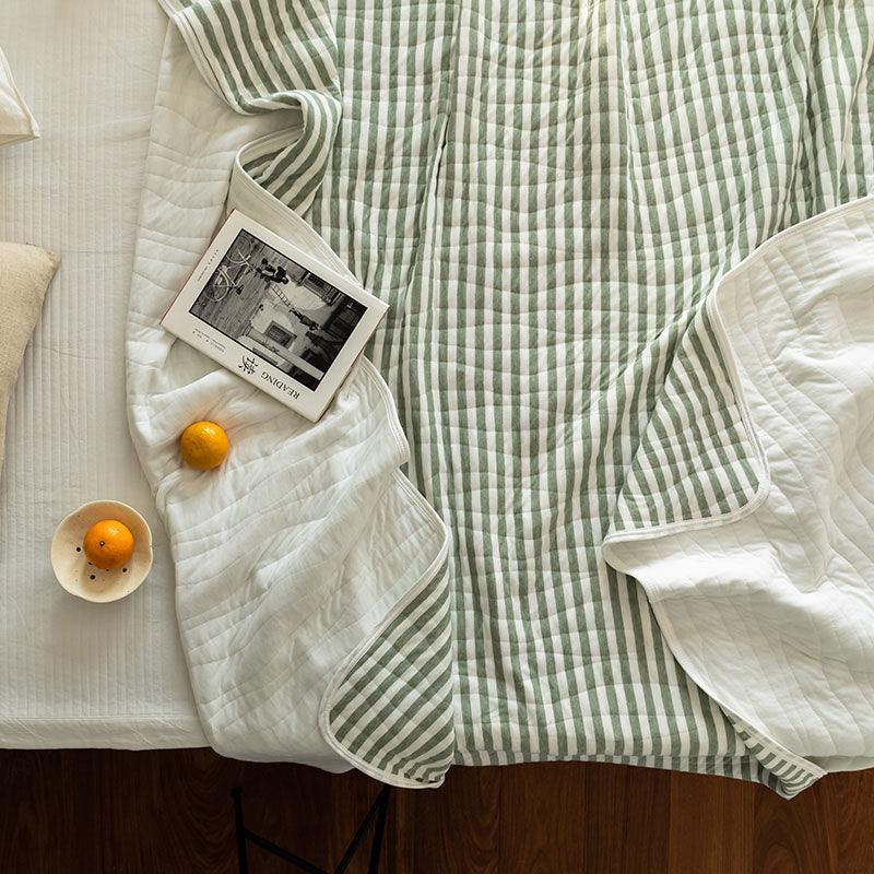 Cotton Striped Quilt