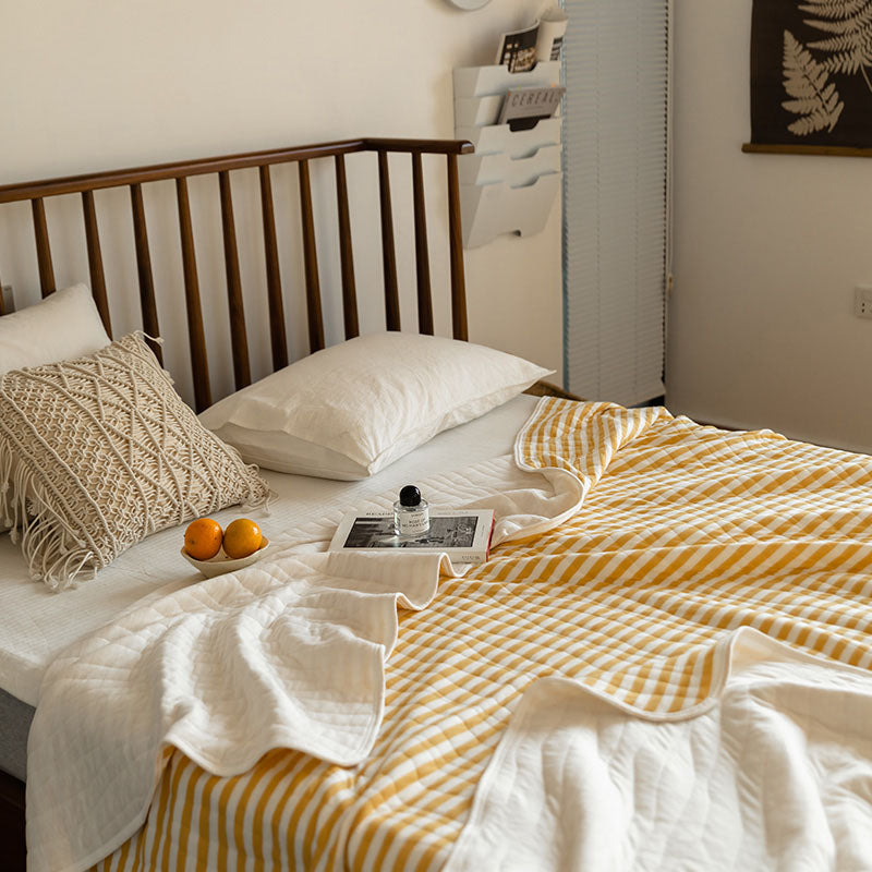 Cotton Striped Quilt