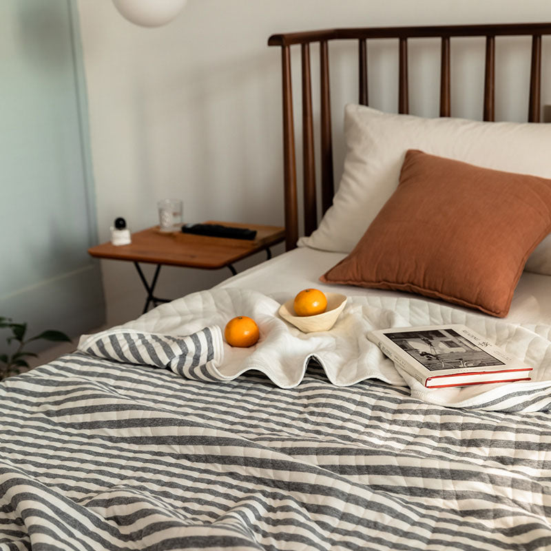 Cotton Striped Quilt