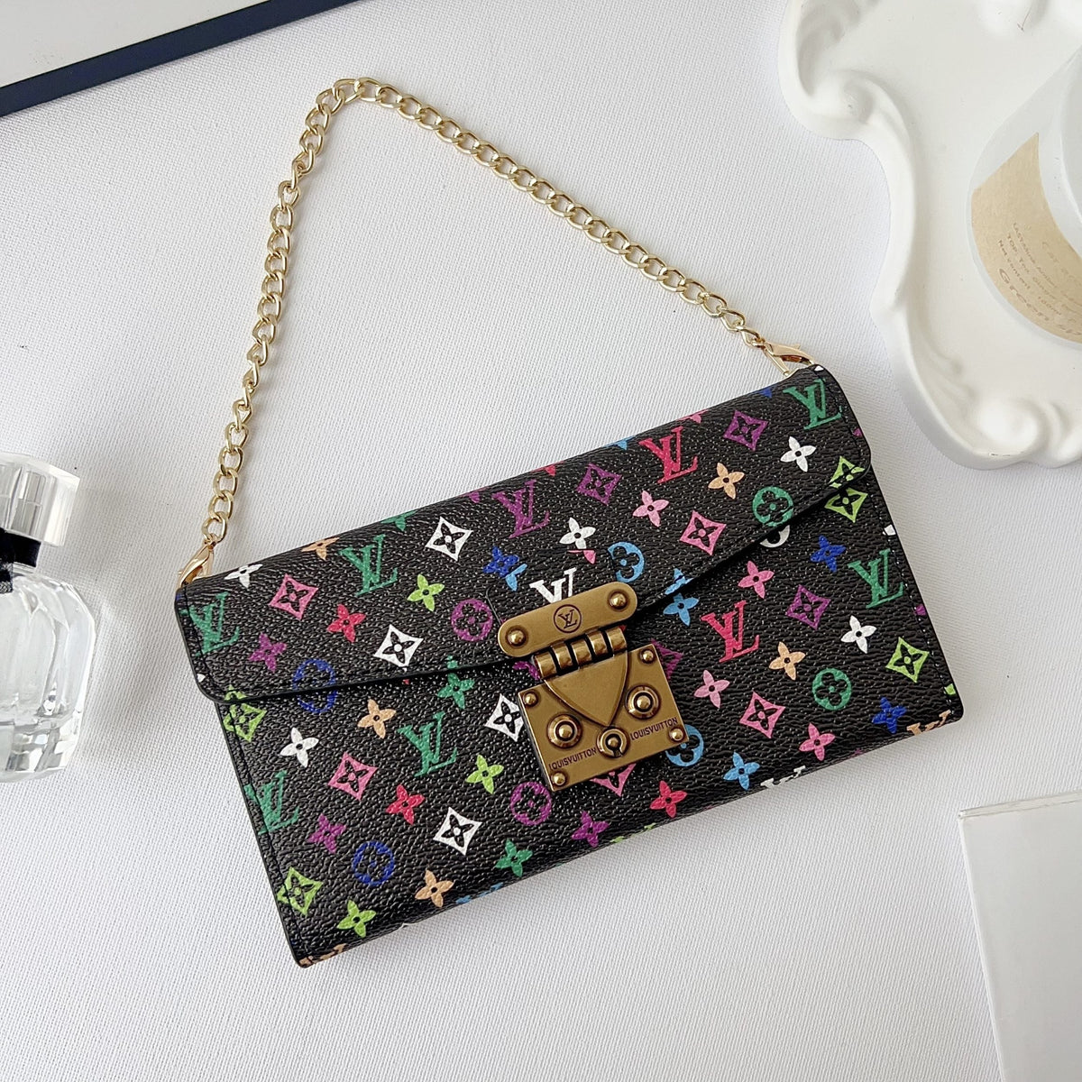 Multicolor Style Crossbody Case Wallet iPhone Case