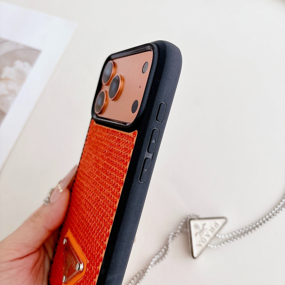 3 Color Phone Case on Chain iPhone