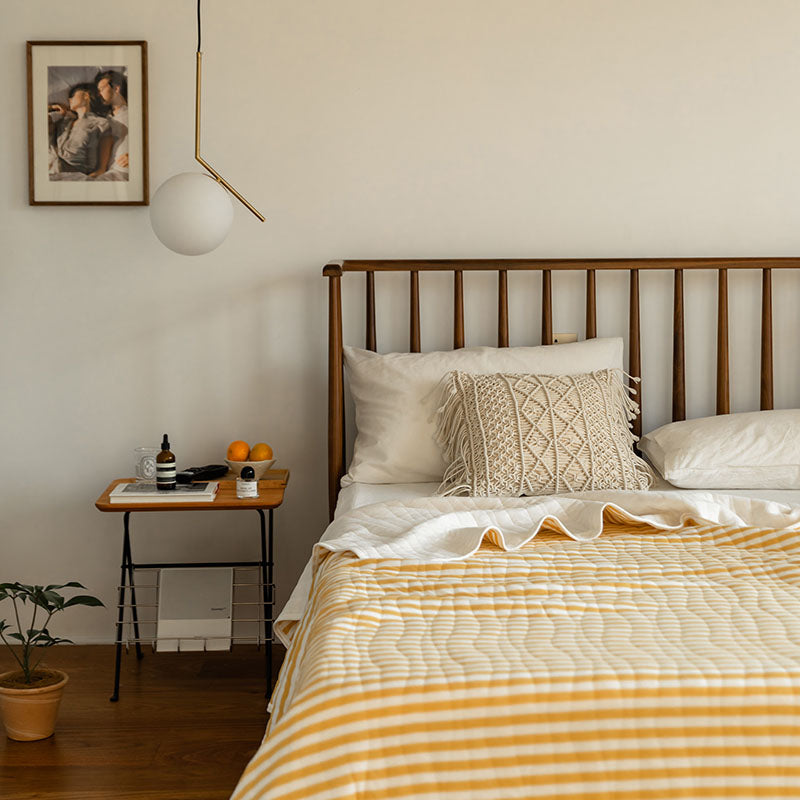 Cotton Striped Quilt