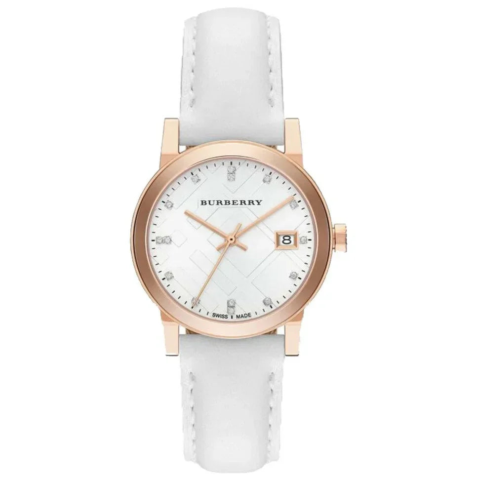 Burberry The City Diamond Ladies Rose Gold 34mm Watch