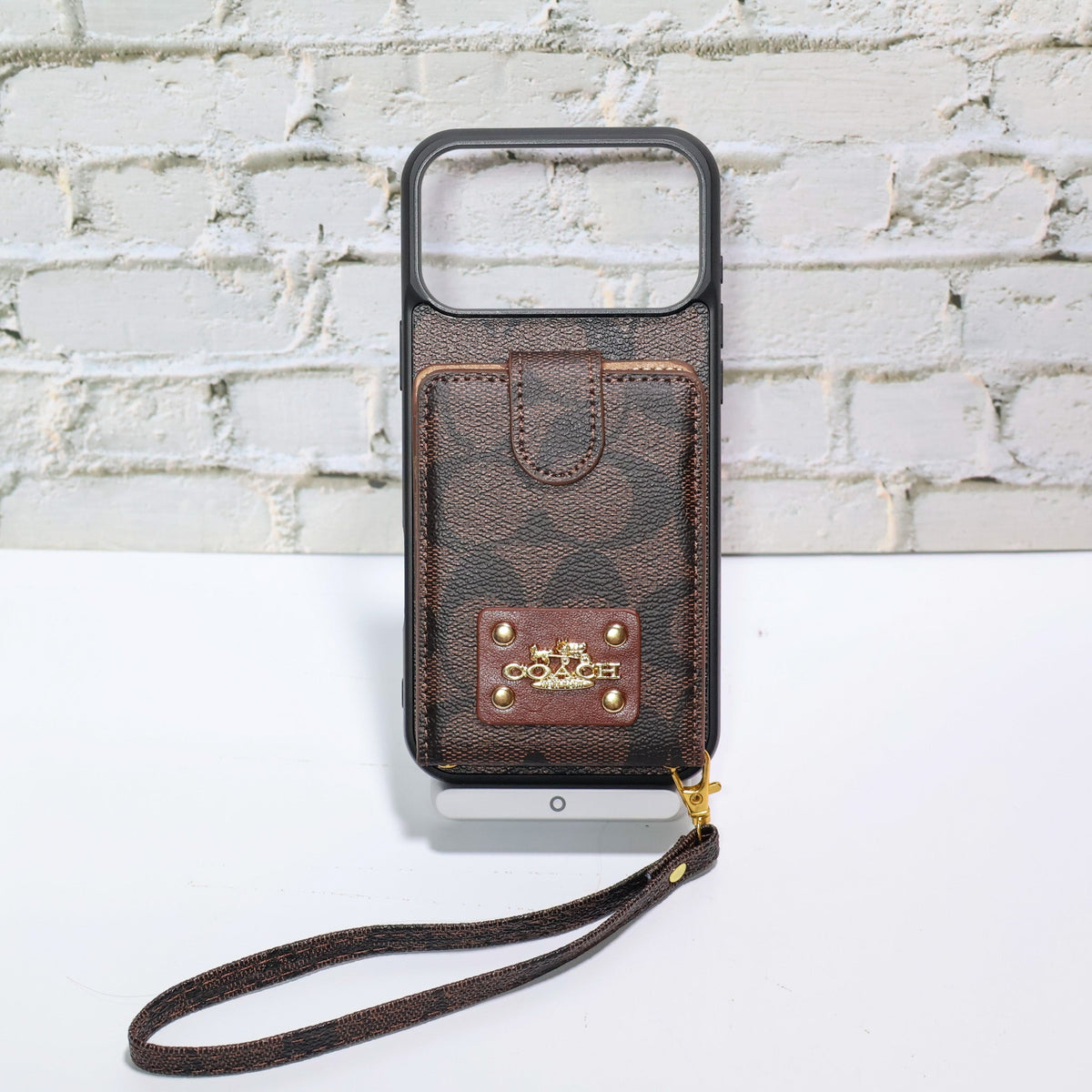 Coach Card Holder Case iPhone 1217/Pro/Pro Max/Plus