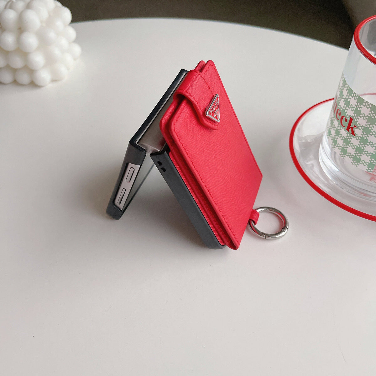 Crossbody Wallet Case Prada Style Samsung Z Flip 3/4/5/6/7