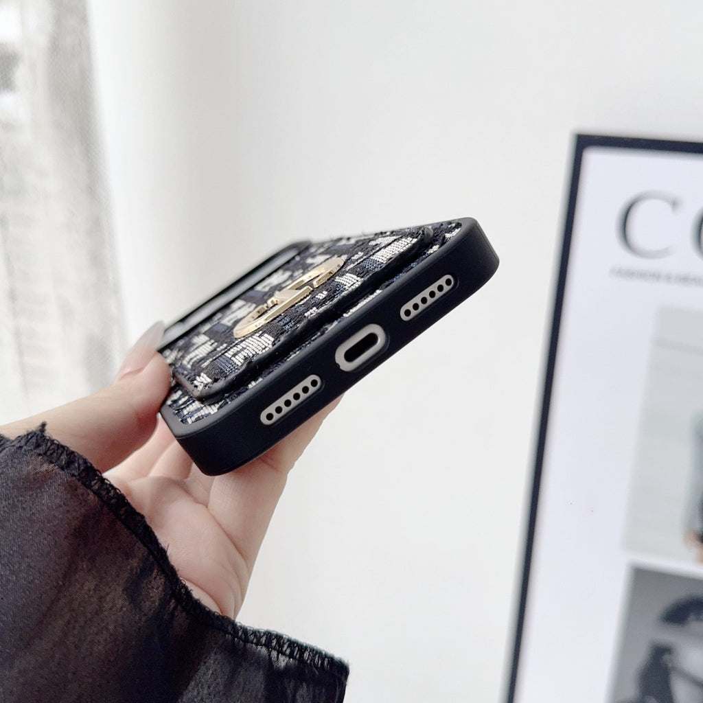 Dior Phone Case Card Holder for iPhone 17 Series