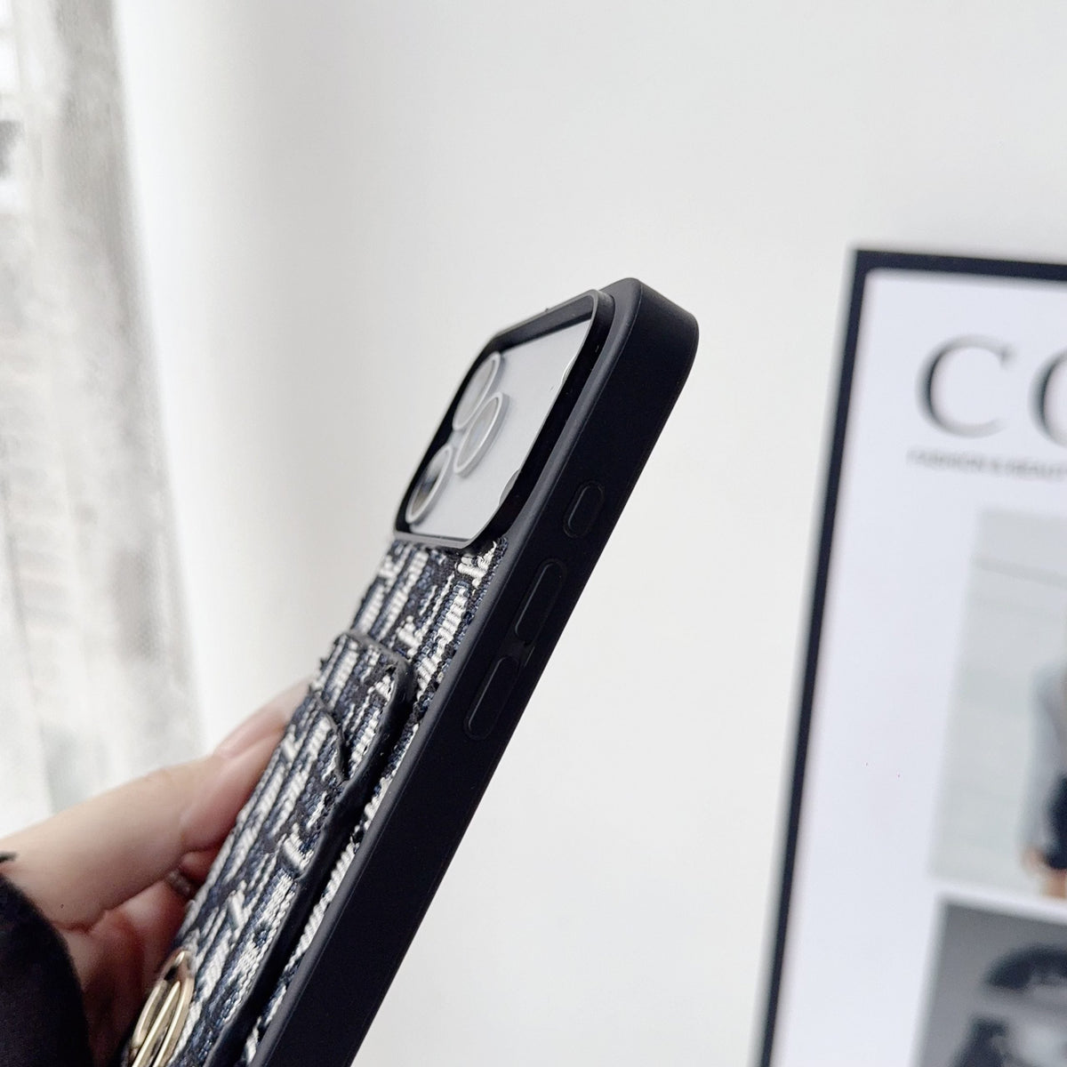 Dior Phone Case Card Holder for iPhone 17 Series
