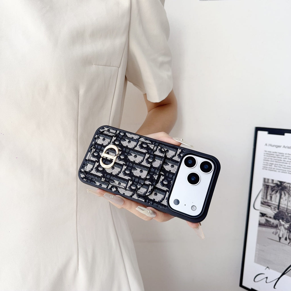 Dior Phone Case Card Holder for iPhone 17 Series