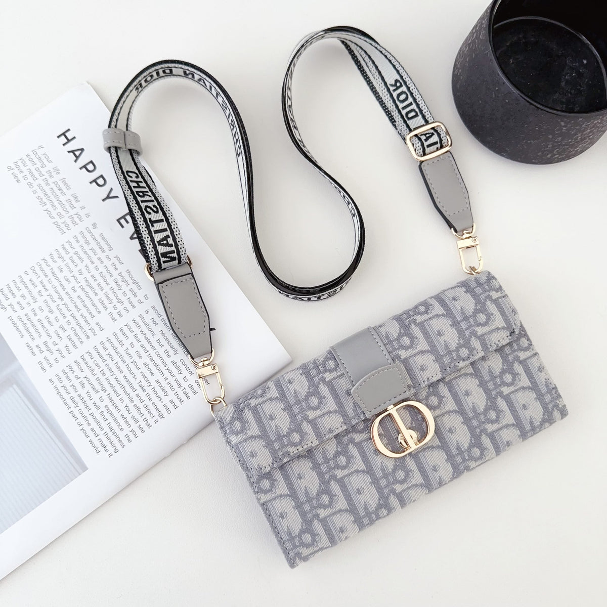 Dior Crossbody Wallet Phone Case Mini Bag for iPhone