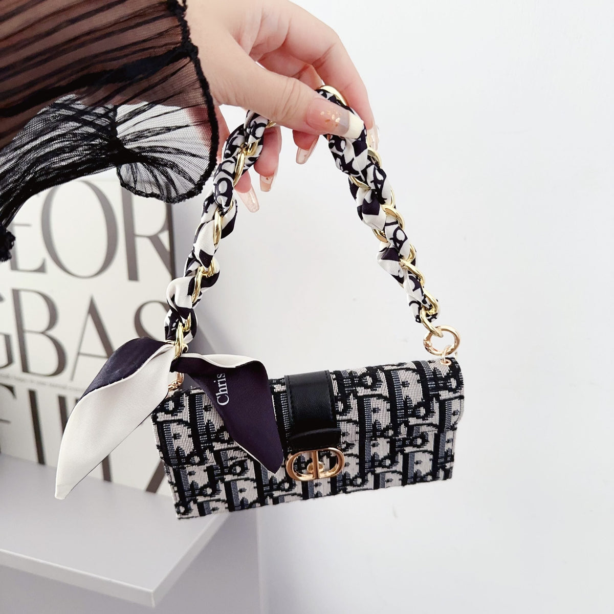 Dior Crossbody Wallet Phone Case Mini Bag for iPhone