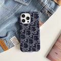 Dior iPhone Case Denim Fabric Design for iPhone