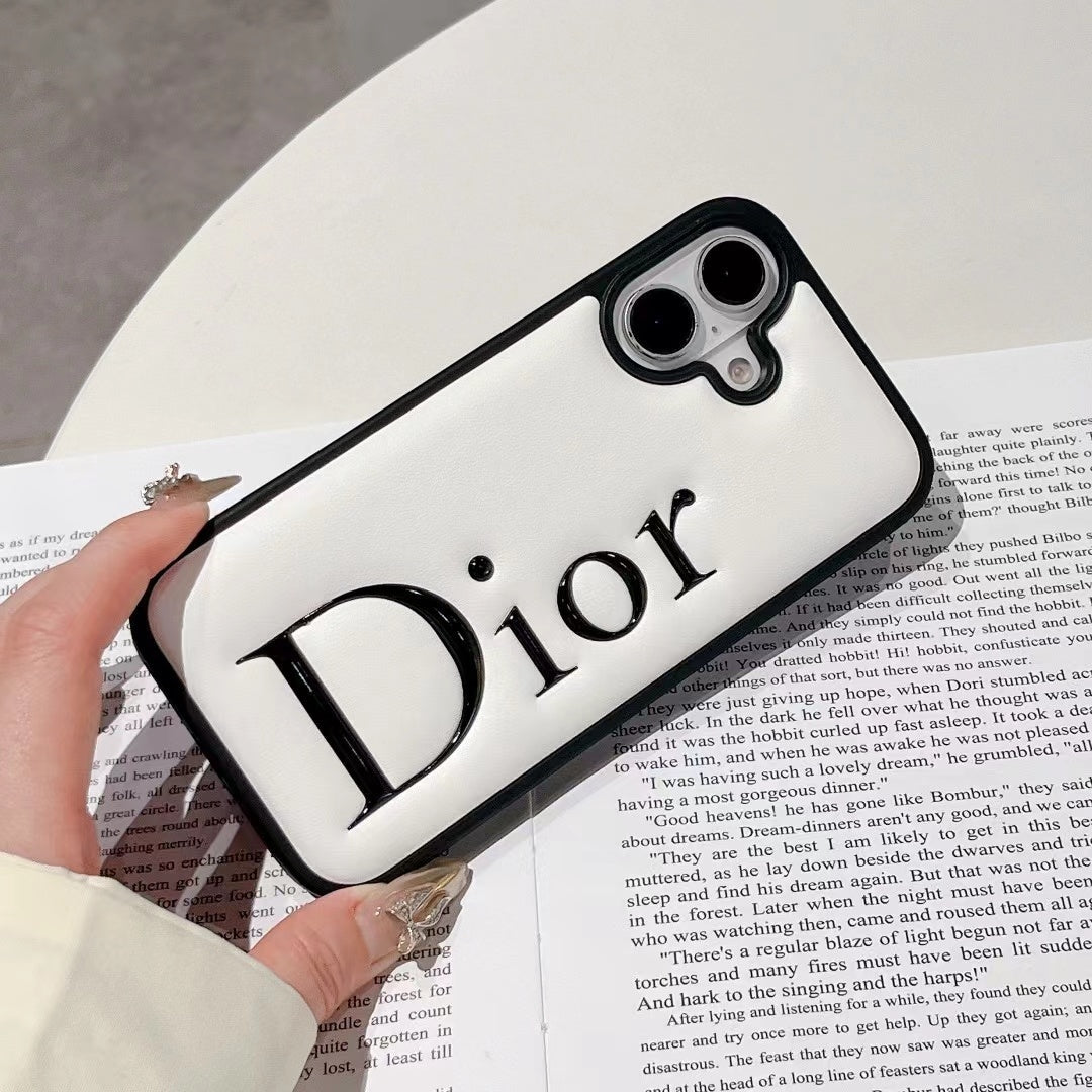 Dior Leather iPhone Case for 1316 Pro Max