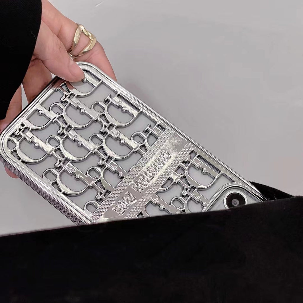 Dior Phone Case Hollow Style for iPhone 11 12 13 14 15 Pro Max Plus