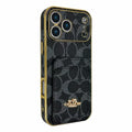 Electroplated Coach Card Holder Phone Case for iPhone