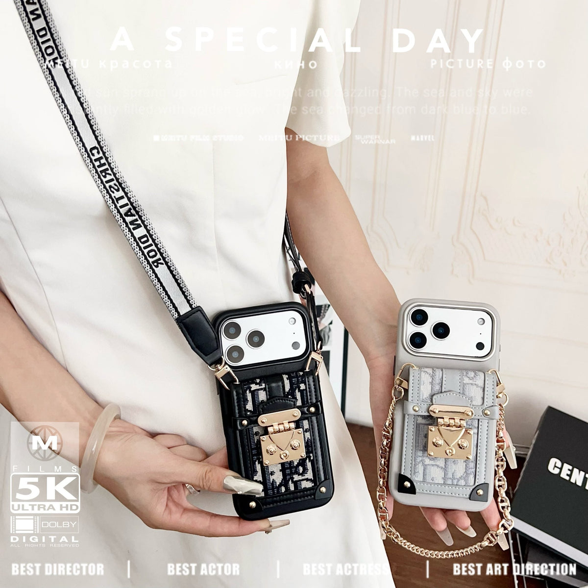 Fashion Dior Crossbody Phone Case iPhone