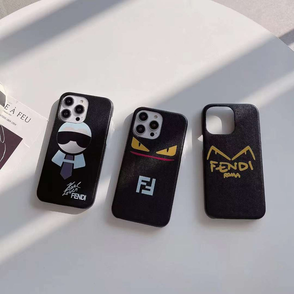 Fendi iPhone Case Karlito Design for 11 12 13 14 Pro Max