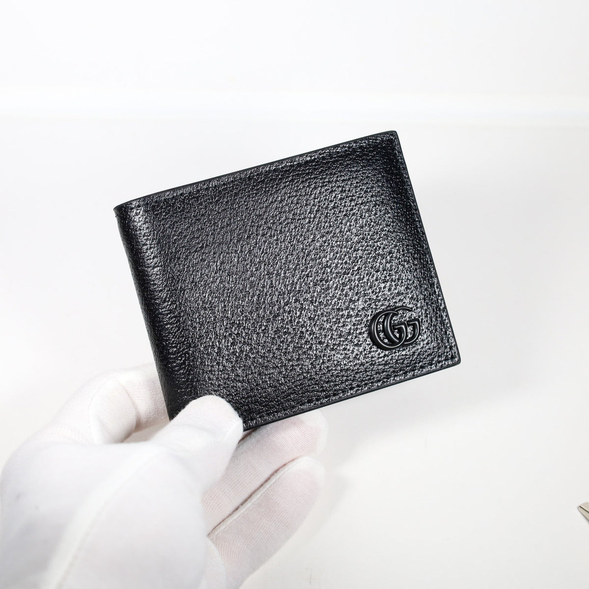 Black Leather GG Wallet