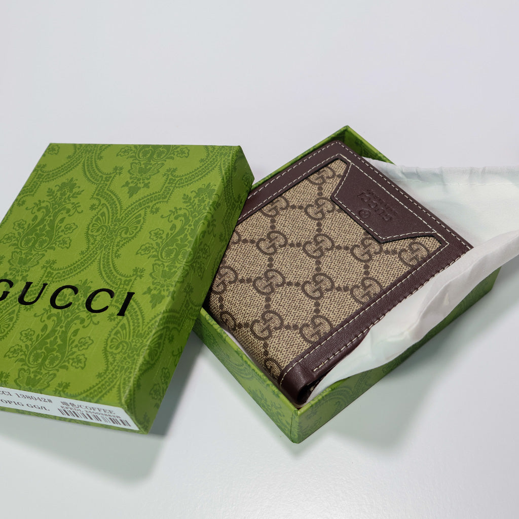 Gucci Canvas Bi Fold Wallet