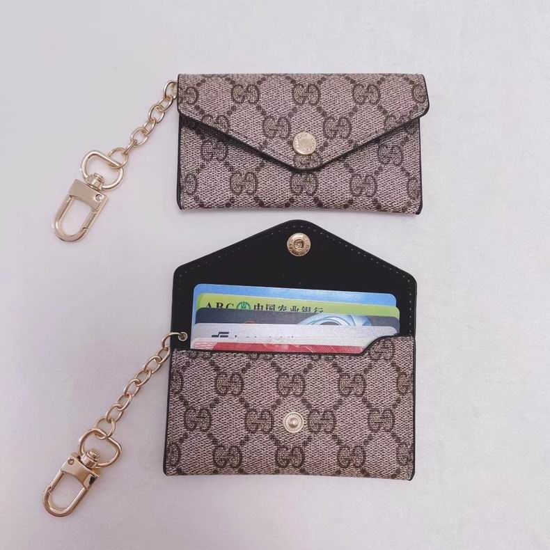 Gucci Card Holder Keychain Mini Pouch