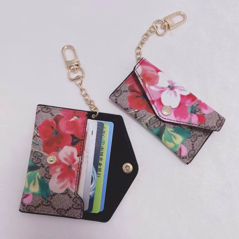 Gucci Card Holder Keychain Mini Pouch