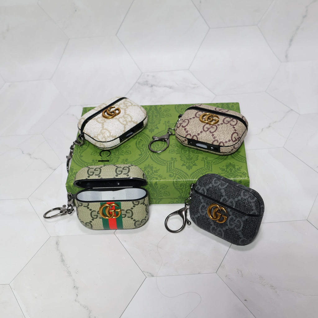 Airpods Case Gucci Style for 2, 3, 4, and Pro