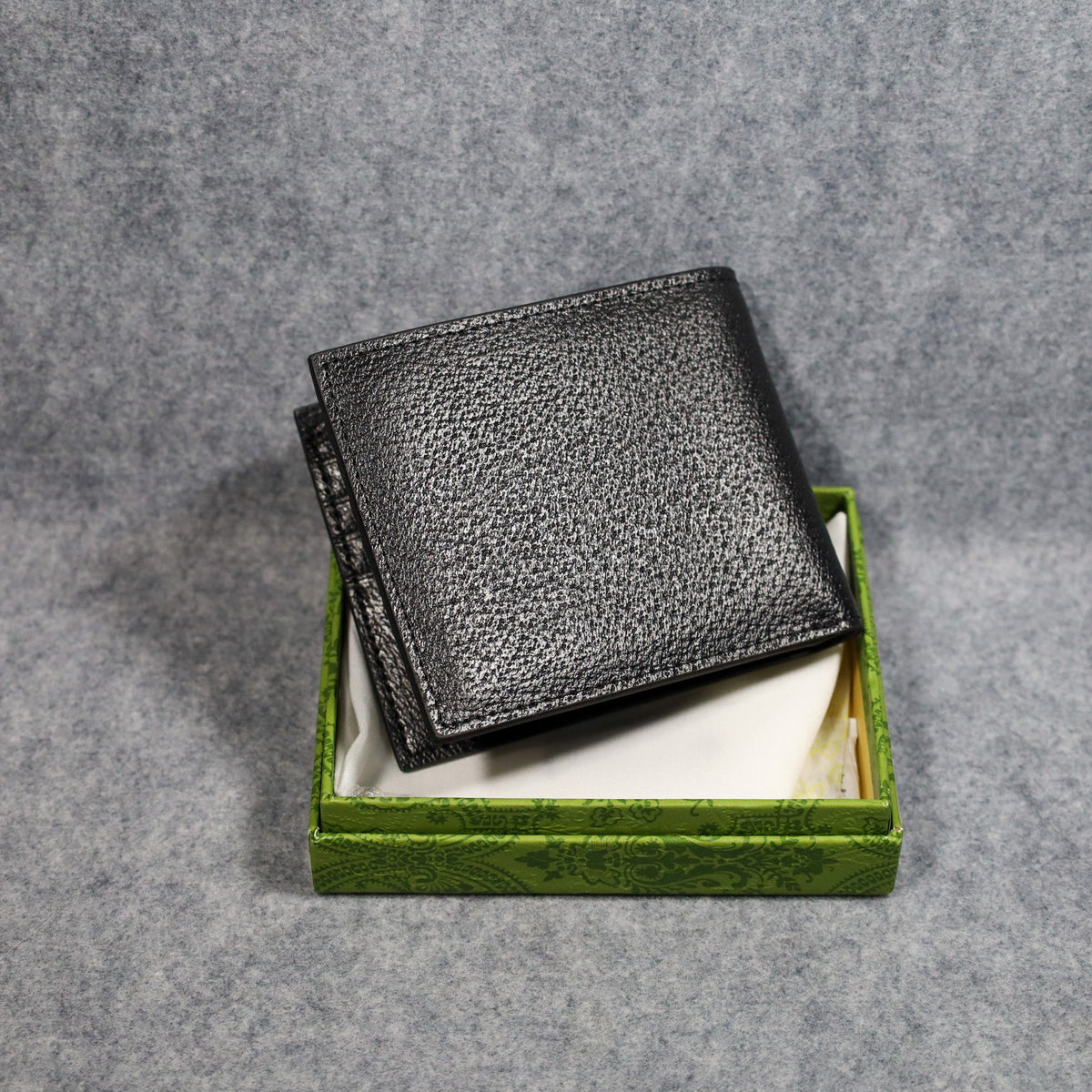 Black Leather GG Wallet