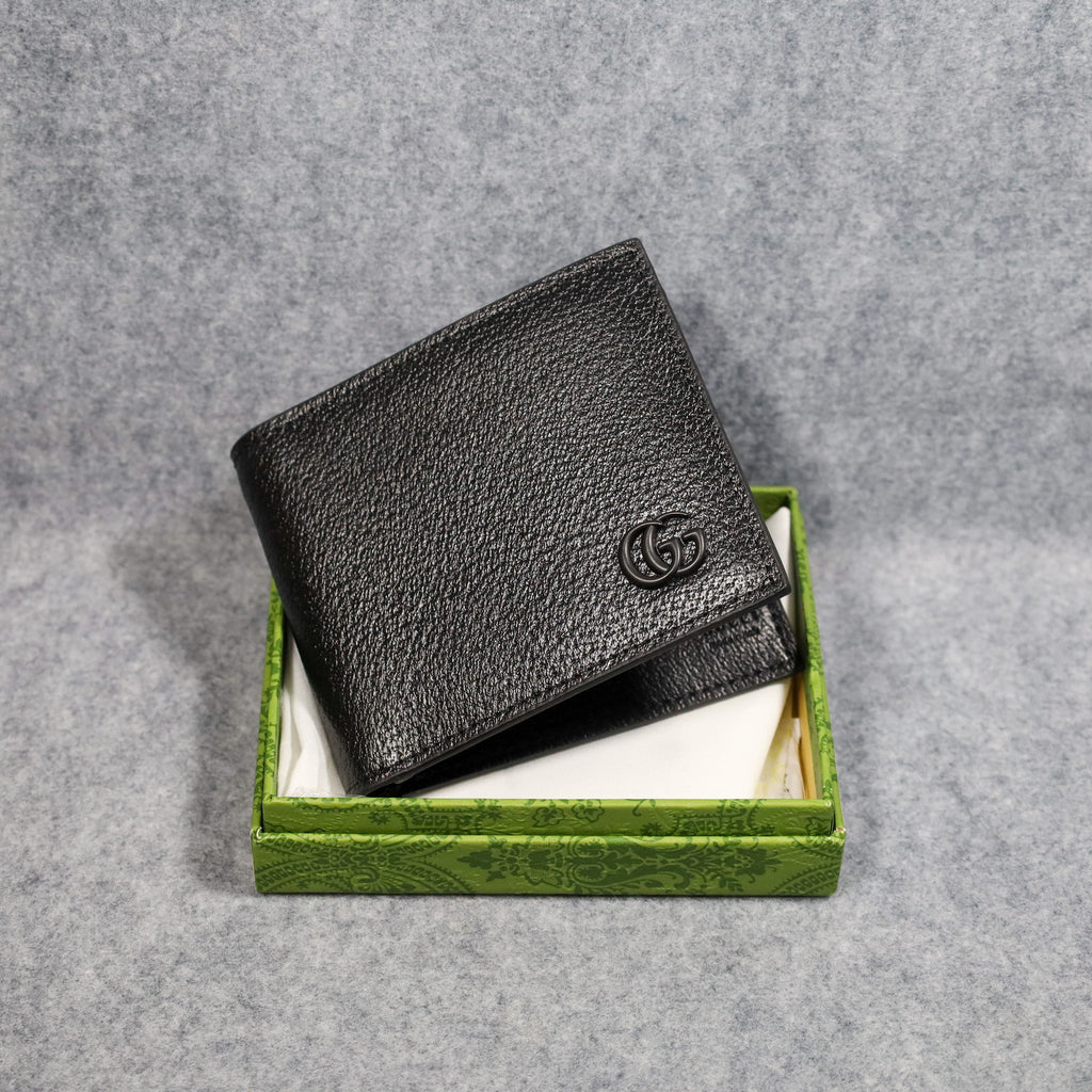 Black Leather GG Wallet