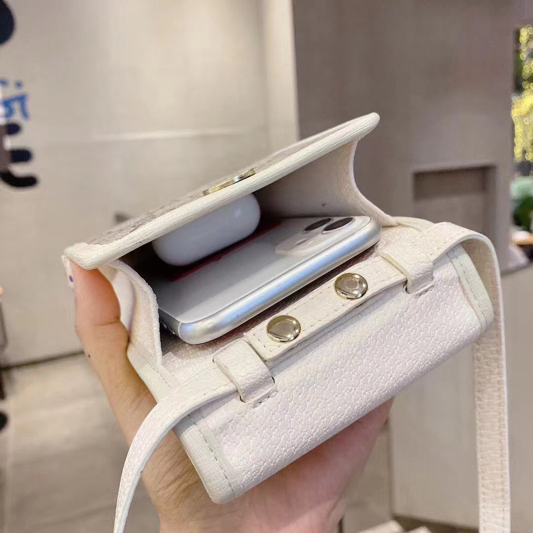 Gucci Crossbody Purse Leather Belt Case Holster