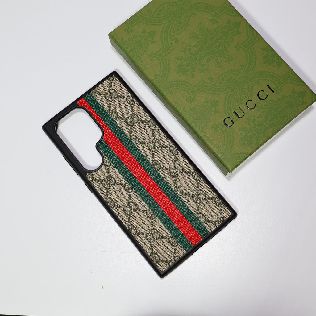 Canvas Samsung Galaxy Gucci Case Red Green Web Stripe