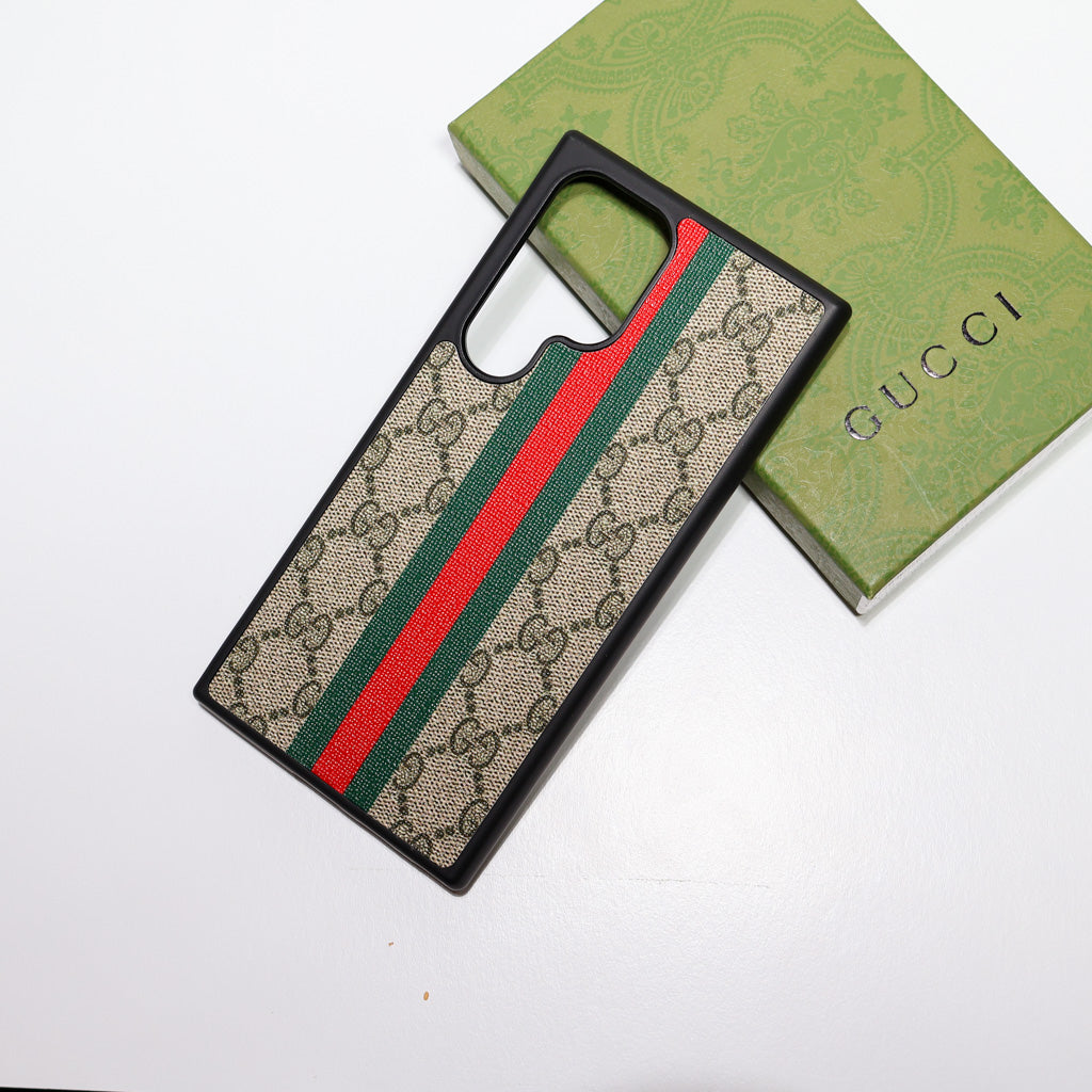 Canvas Samsung Galaxy Gucci Case Red Green Web Stripe
