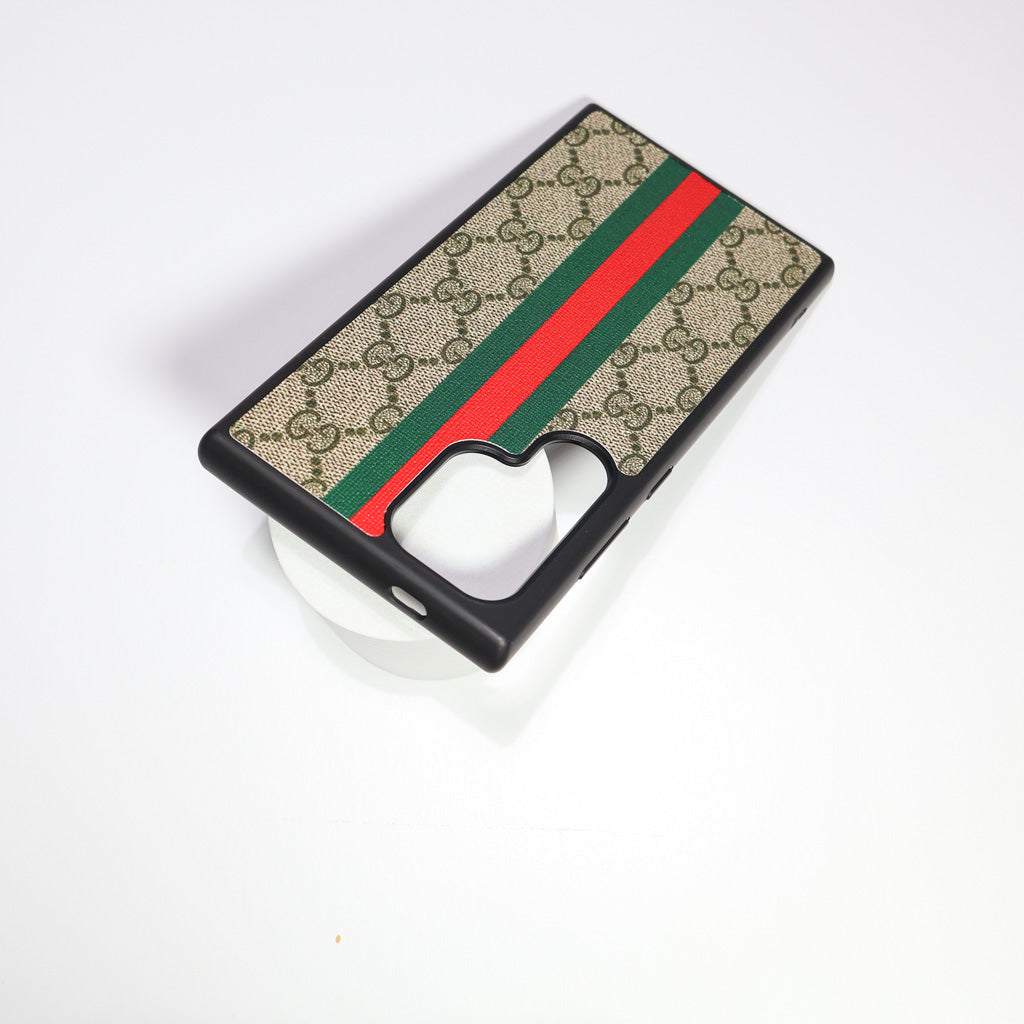 Canvas Samsung Galaxy Gucci Case Red Green Web Stripe