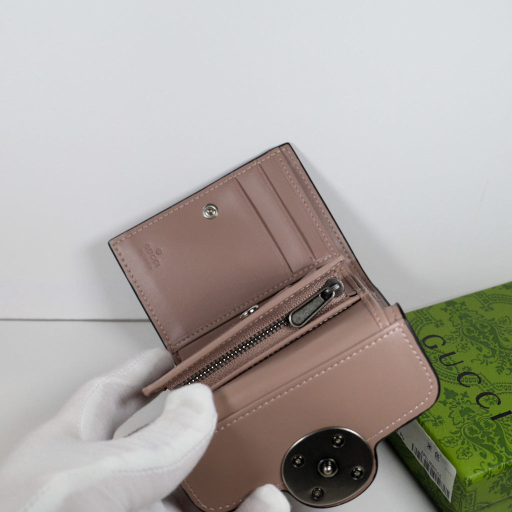 Luxury Monogram Canvas Wallet Magnetic Clasp
