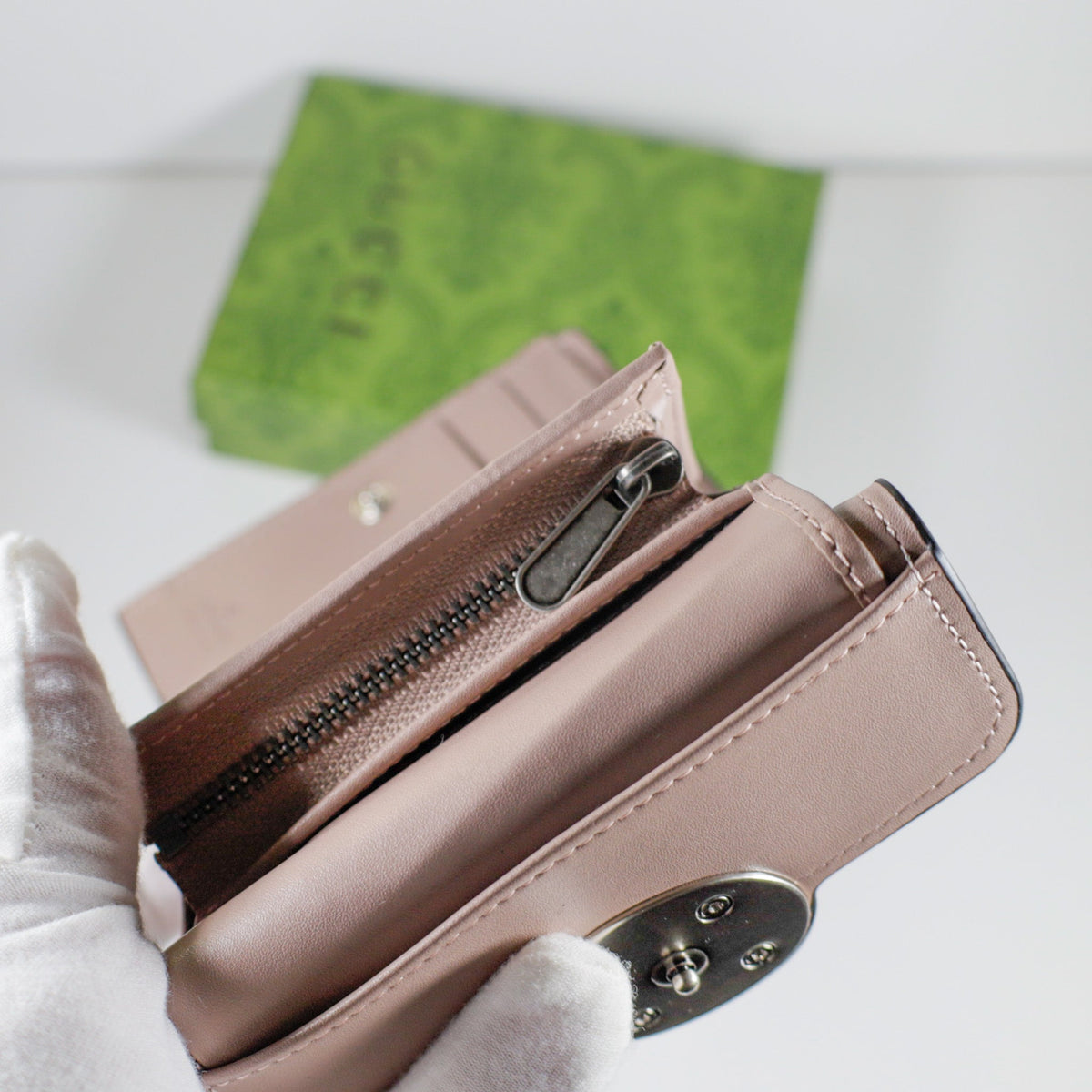 Luxury Monogram Canvas Wallet Magnetic Clasp