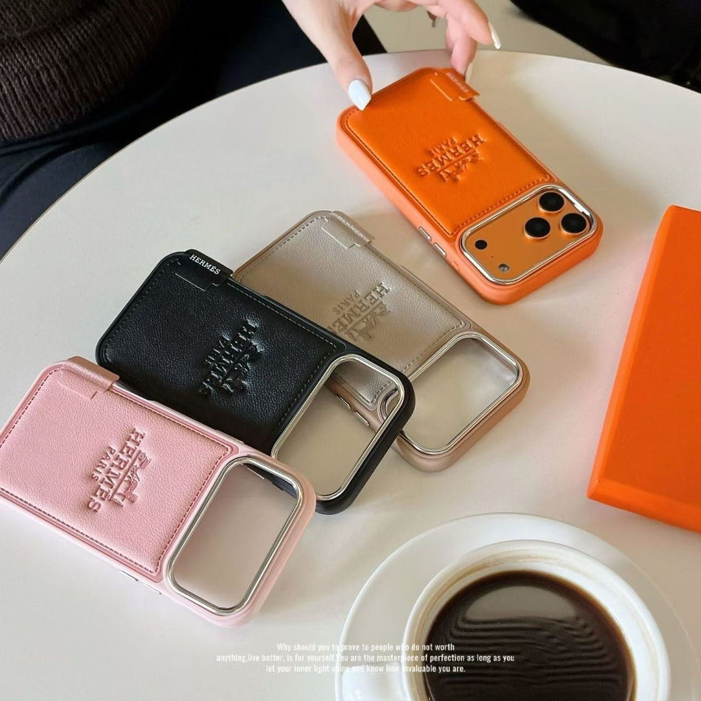 Hermes Leather Phone Case for 1317 / Pro / Pro Max