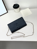 H Long Wallet on Chain Epsom Calfskin