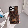 Classic Card Bag Leather iPhone Case