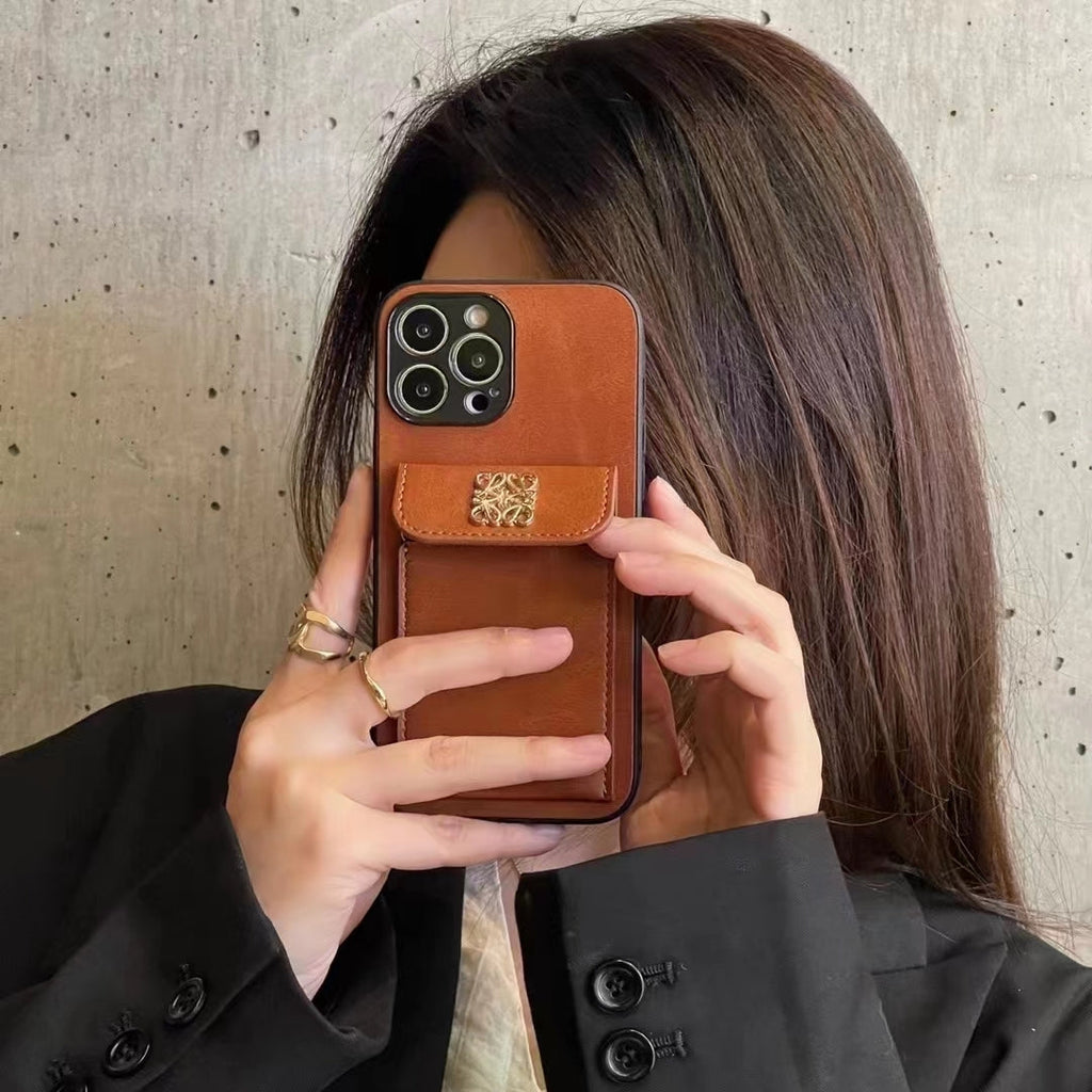 Loewe iPhone Case Card Holder Leather For iPhone