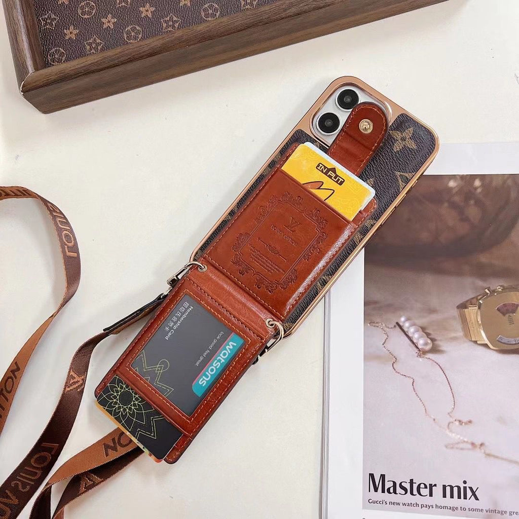 Luxury Crossbody Phone Case Card Holder iPhone