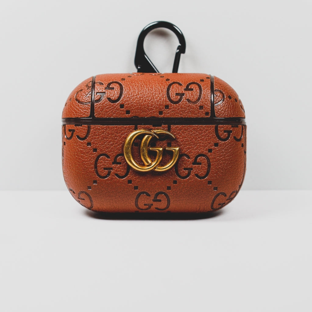 Designer AirPods 23Pro Case GG Brown