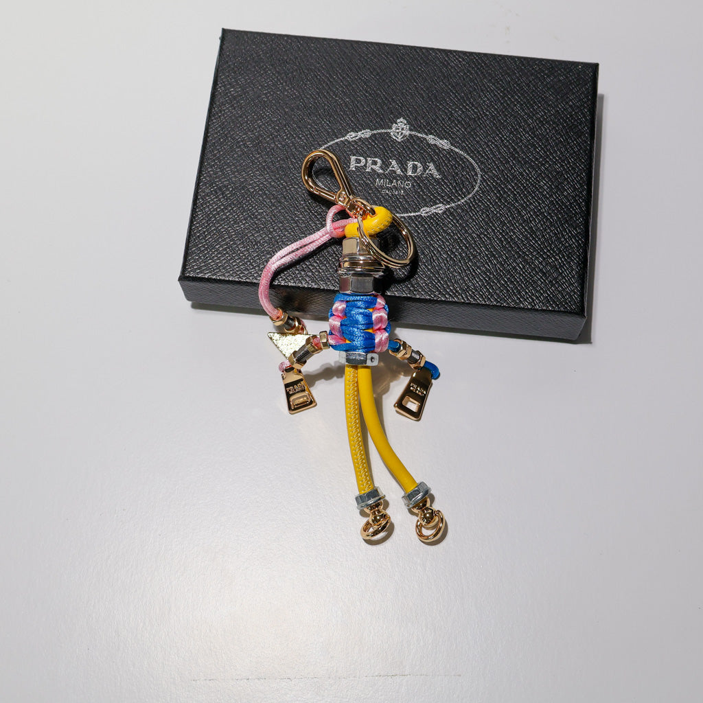 Prada Rope Keychain Colorful Bag Charm
