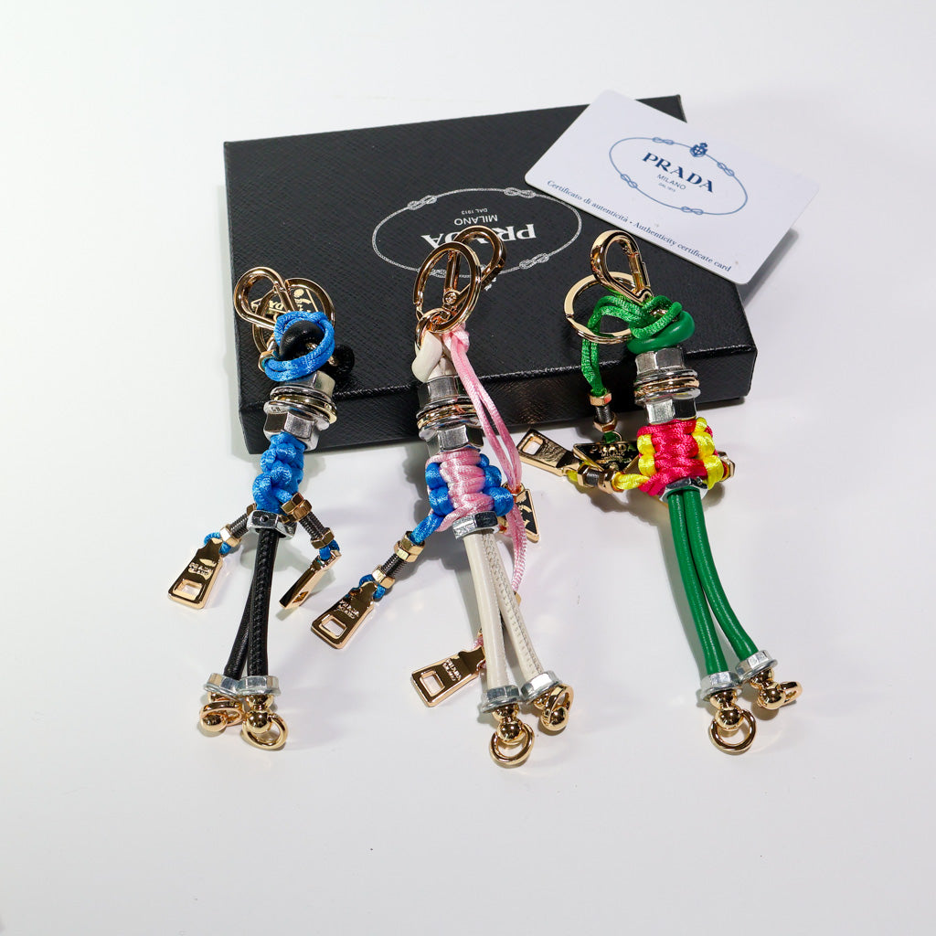 Prada Rope Keychain Colorful Bag Charm