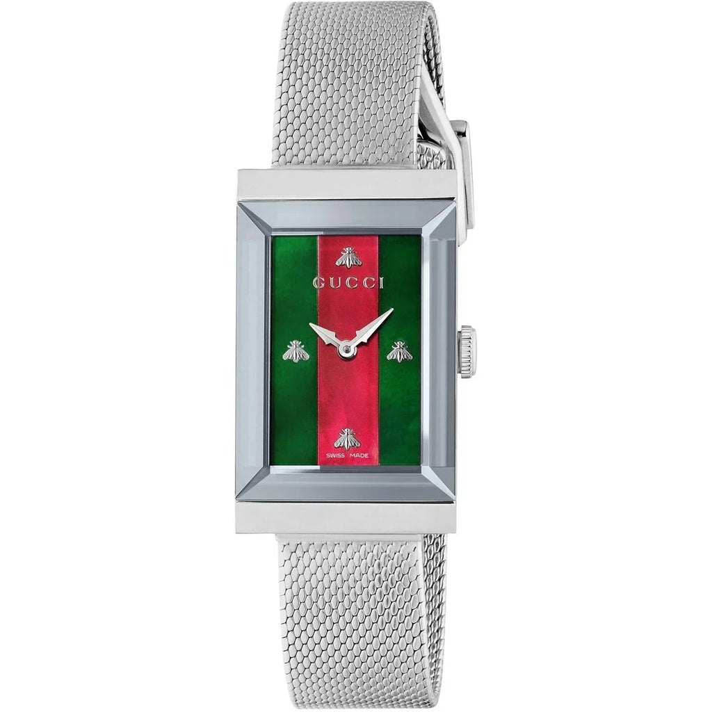 Gucci Ladies G-Frame Silver Watch
