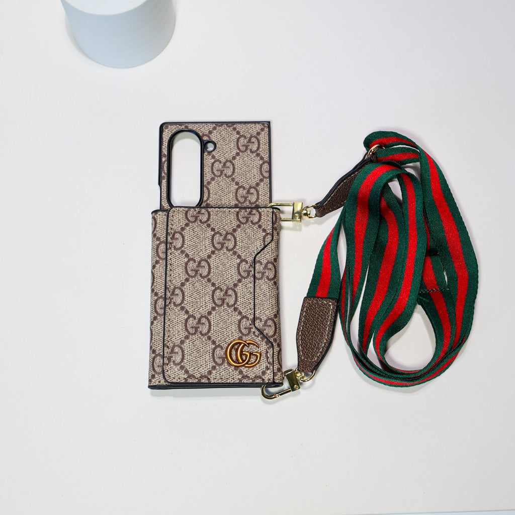 Z Fold Gucci Phone Case Wallet Crossbody Style